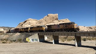 BNSF amp Union Pacific Trains  Cajon Pass  Winter 2017 4K [upl. by Tutankhamen]