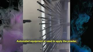 The process of powdercoating an aluminium extrusion [upl. by Rebmac]