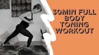 Pilates 30 min Full Body Toning Workout [upl. by Anirazc]