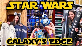 STAR WARS GALAXYS EDGE New Merch Tour January 2024  Hollywood Studios  Walt Disney World [upl. by Lyrac107]