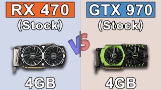 RX 470 vs GTX 970  New Games Benchmarks [upl. by Adirehs844]