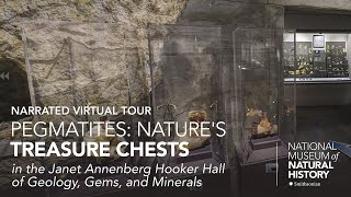 Narrated Virtual Tour Janet Annenberg Hooker Hall of Geology Gems and Minerals – Pegmatites [upl. by Eugenle211]