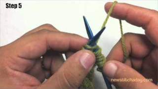 How to Knit The Right Twist Stitch [upl. by Abagael]