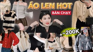 Review TOP 12 ÁO LEN HOT BÁN CHẠY SHOPEE DƯỚI 200K  Ngỡ ngàng Ngơ ngác Bật ngửa [upl. by Nagar808]