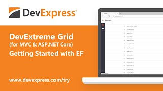 DevExtreme Grid for ASPNET Core Getting Started Entity Framework [upl. by Duggan]