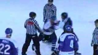 Gareth Owen Coventry vs Tony Hand Dundee hockey fight [upl. by Rozanne]