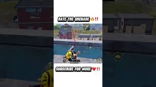 Rate the Grenade bgmi zeltrax pubgmobile zeltron pubg zrox shorts ytshorts [upl. by Twum816]