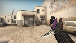 CSGO TALON KNIFE ULTRAVIOLET BATTLESCARRED  SKIN SHOWCASE [upl. by Friedly]