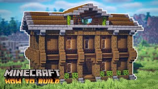 Minecraft How to Build a Storage House with Enchanting Area [upl. by Anairb]