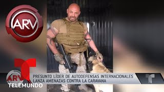 Perturbador video de amenazas contra caravana en Tijuana  Al Rojo Vivo  Telemundo [upl. by Specht]