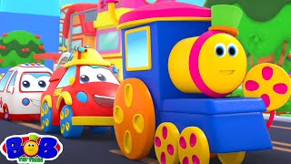 Train Song Cartoon Videos Fun for Kids Street Vehicle Rhymes by Bob The Train [upl. by Nelda]