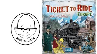 Brætspil Ticket to Ride Europe [upl. by Eineg]