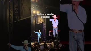 Cody Johnson addresses assassination attempt on Donald Trump codyjohnson shorts country trump [upl. by Willms603]