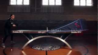 2012 Killerspin Throw Table Tennis Robot  Robotic Table Tennis Partner [upl. by Meir]