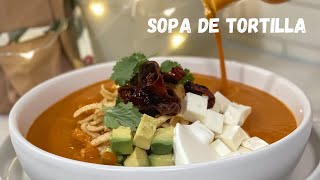 Sopa de tortilla fácil Casanova Cooks [upl. by Arait]