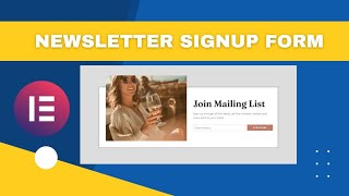 How To Add Newsletter In WordPress Elementor [upl. by Aubarta108]