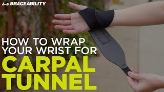 How to Wrap Your Wrist for Carpal Tunnel with BraceAbility’s Support Brace [upl. by Cassady780]