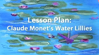 Oil Pastel Tutorial Inspired by Monets Water Lillies [upl. by Annaul]