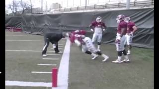 Defensive Line Drills Temple University [upl. by Naahs]