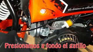 Arrancar mini quad Kroco 49cc Versión 2021 [upl. by Ayt]