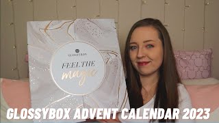 GLOSSYBOX ADVENT CALENDAR 2023 REVIEW  FEEL THE MAGIC [upl. by Nauaj607]