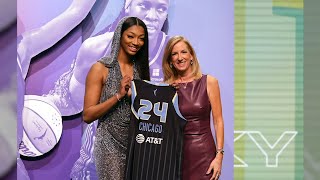 Chicago Sky introduce WNBA draft picks Angel Reese Brynna Maxwell at press conference [upl. by Merwin]