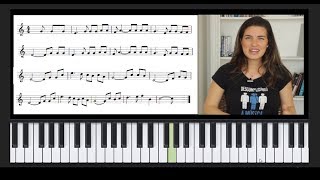 Como tocar qualquer música na partitura Teclado [upl. by Euridice]