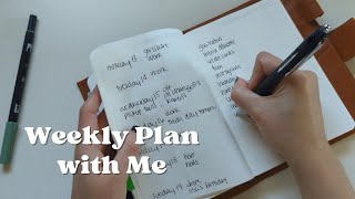 weekly plan with me  b6 Stalogy  minimal planner  minimalist planner  Nicole Makes Plans [upl. by Gerrald]