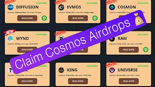 Check Airdrop Eligibility  Claim Cosmos Ecosystem Airdrops [upl. by Atsugua]