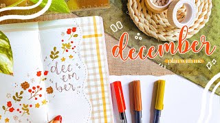 PLAN WITH ME December 2023  Winterwood Theme  Bullet Journal Set Up [upl. by Granger872]