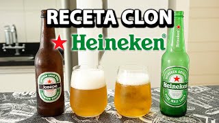 🍺🍺 Cómo hacer Cerveza Heineken casera 🟩 Receta cerveza Lager Artesanal [upl. by Ettevol554]