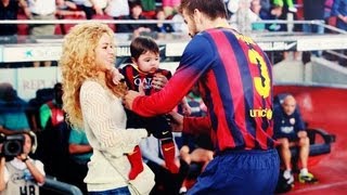 Shakira y Milan apoyan a Pique las mejores imagenes [upl. by Nonad]