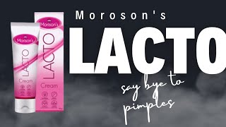 Pimples වලට විසදුම  Morison Lacto Cream ❤️ [upl. by Hairam]