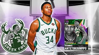 INVINCIBLE GIANNIS ESTIL VRAIMENT INVINCIBLE DARK MATTER ANTETOKOUNMPO GAMEPLAY NBA2K21 MYTEAM [upl. by Maridel]