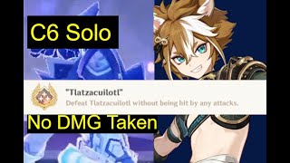 Gorou Solos Tlatzacuilotl Local Legend No Damage Achievement [upl. by Latihs550]