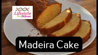 Madeira Cake  Madera Cake  Baking  Cooking at Home  Cake recipe  Lifestyle With Sharon [upl. by Fonsie]