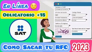 Como sacar mi RFC 2023 Tramítalo en Linea [upl. by Haram]