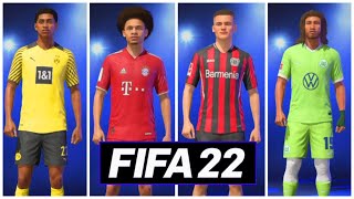 FIFA 22  ALL 504 BUNDESLIGA FACES AND RATINGS 🔥 [upl. by Willey130]