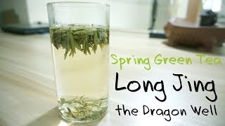 Steeping Green TeaXi Hu Long JingWest Lake Dragonwell1 [upl. by Dyolf]