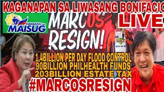 KAGANAPAN SA LIWASANG BONIFACIO quotMARCOSRESIGN [upl. by Disario]