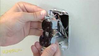 How to Replace a Standard Electrical Outlet For Dummies [upl. by Yssirk]