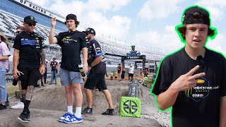 Haiden Deegan Daytona Supercross Track Walk Raw [upl. by Lundgren997]