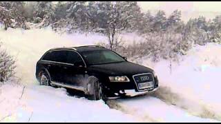 Audi A6 Snow Test SLine 30 TDI Quattro  300 PS [upl. by Beaufert]