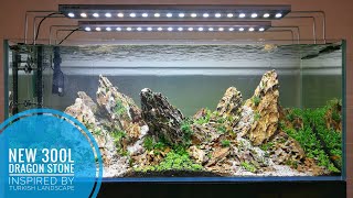 NEW 300L  Dragon stone aquascape inspired by the Turkish landscape [upl. by Beeck]