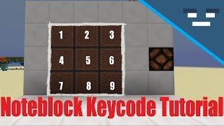 Noteblock Keypad Tutorial Minecraft Redstone [upl. by Hsan]