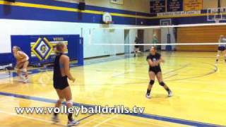 Volleyball Ball Control Drill Partner Tip [upl. by Anival]