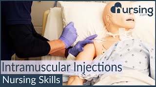 Intramuscular Injection Techniques Nursing Skills [upl. by Bekki]