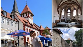 MARKTREDWITZ Exploring the small city center short hop to Hohenberg at the Czech Republic [upl. by Lem]