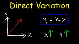 Direct Variation  Basic Introduction  Algebra [upl. by Livingstone]