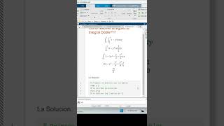 INTEGRAL DOBLE con MATLAB matlab integration integral maths matlabproject [upl. by Hyde]